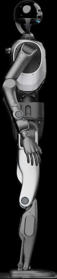 Robot Walker Tienkung DEX s strani, 90 stopinj